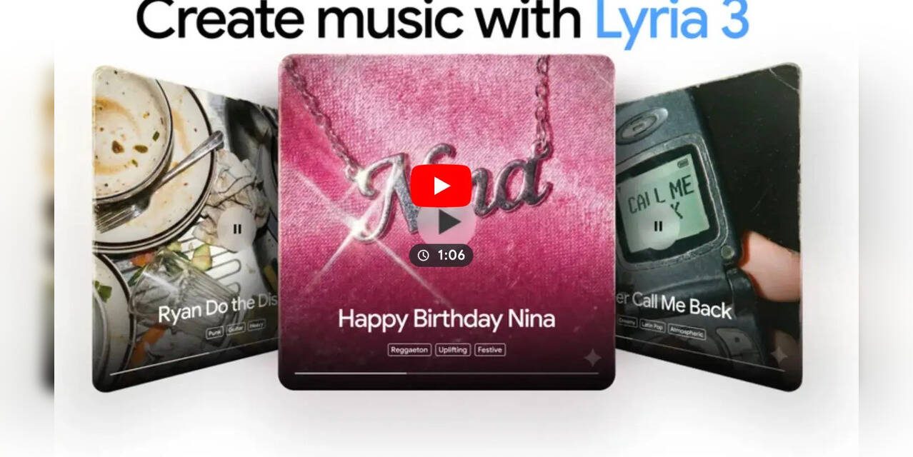 Google Luncurkan Lyria 3, Alat Musik AI Baru Untuk Kreator Digital